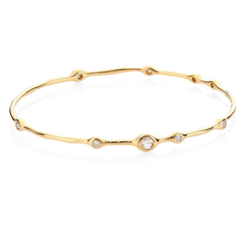 Ippolita 18K Yellow Gold Diamond Bangle